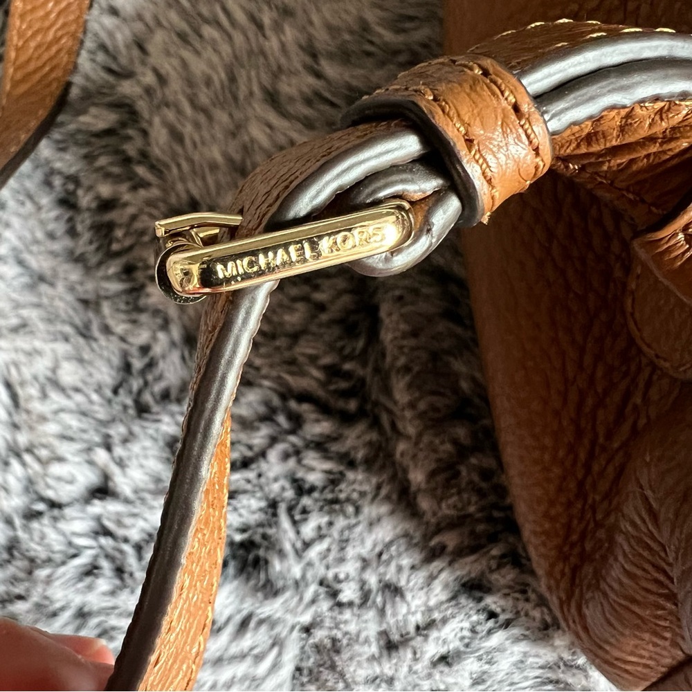 Michael Kors Tan Susie Large Flap Backpack - Picture 6 of 12